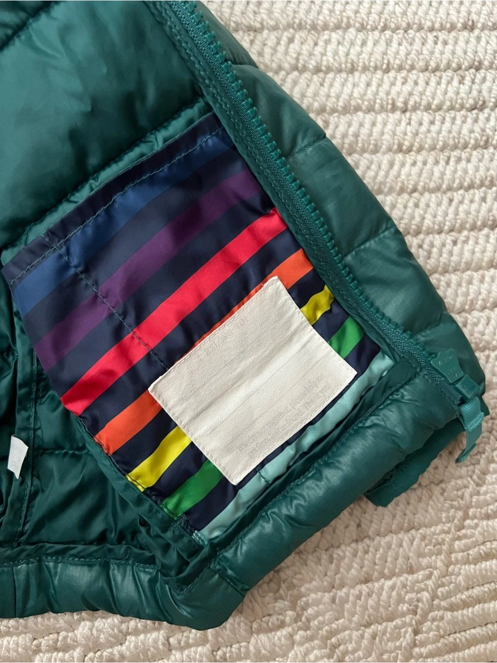 Primary Kids Lightweight Puffer Coat in Spruce